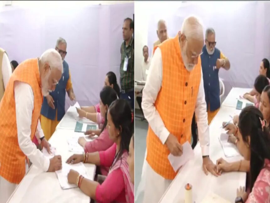 लोकसभा चुनाव: प्रधानमंत्री मोदी ने अहमदाबाद में किया मतदान…