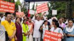 जिला व शहर कांग्रेस कमेटी द्वारा विद्युत दर मे बेतहासा वृद्धि के खिलाफ घेराव